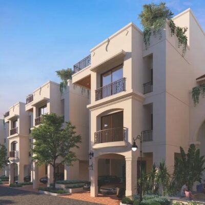 NCC Urban Retreat Villas clubhouse and swimming pool in North Bangalore