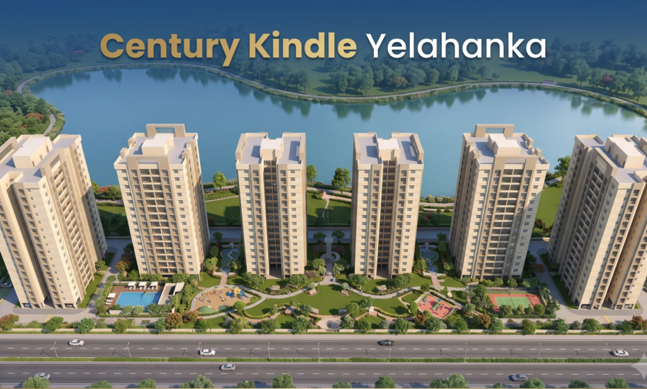 Century Kindle Yelahanka luxury apartment towers near Attur Lake, North Bangalore